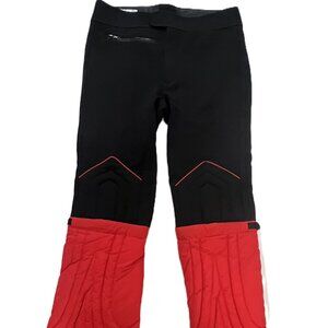 Vintage Profile Men’s Ski Pants - Size 34 Regular | Black with Red Accent